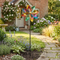 Preview: Farbenfrohes Windrad – Ein lebendiger Hingucker für Ihren Garten